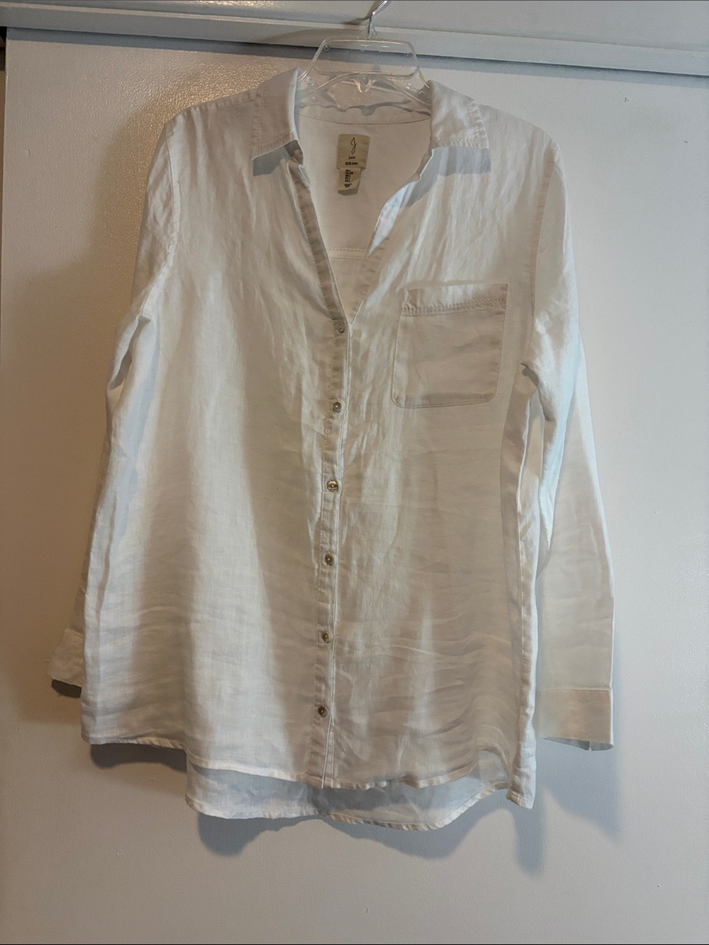 Lightweight White womens Linen shirt